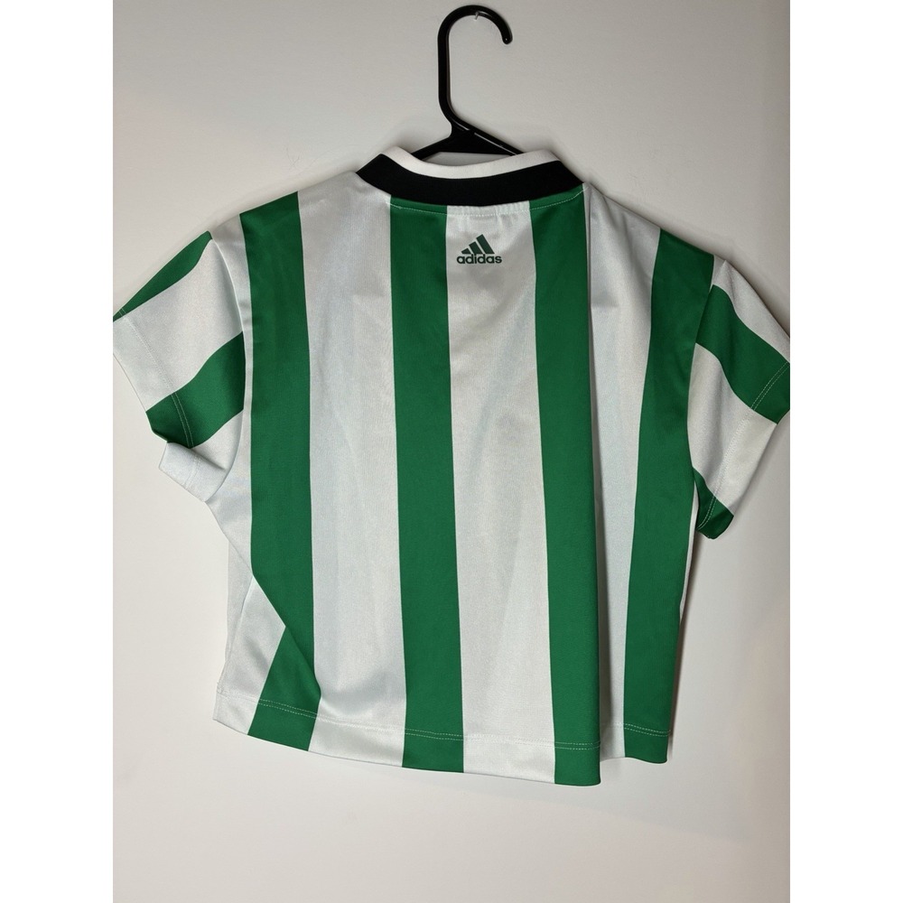 adidas Tiro Colorblock Crop Tee With Letter Logo Print And Stripe Detail, M - Picture 4 of 6